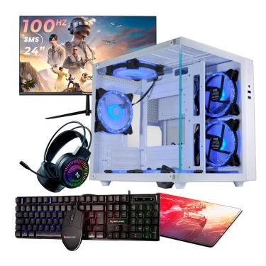 Imagem de PC GAMER COMPLETO RYZEN 5 5600GT, 16GB 3200MHZ (RADEON VEGA 7), SSD 480GB M.2, 500W 80 PLUS, MONITOR 24" 100HZ - NLI87590