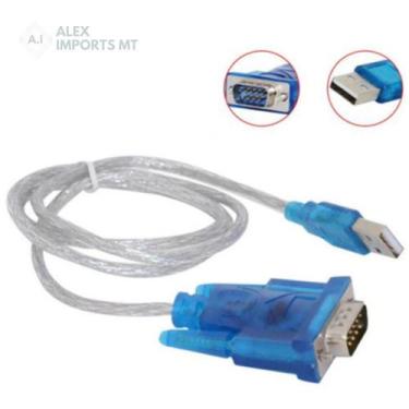 Imagem de Cabo Conversor Usb para Serial Rs232 Blu Time Bom - A.R Variedades MT