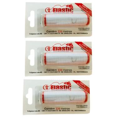 Imagem de Kit 3 Elastic - Linha Elástica Para Amarrar Isca (3 X 110 Metros)