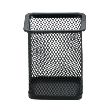 Imagem de 1 Porta Trecos Lápis Caneta de Mesa em Metal Aramado Redondo Quadrado 