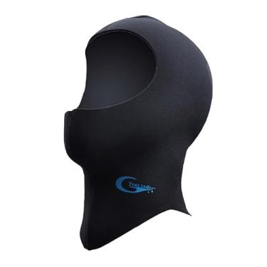 Imagem de Aymzbd Capuz de Roupa de Mergulho Chapéu de Natação Capa de Cabeça Impermeável Térmica Stretch 3mm Neoprene Capuz de Mergulho para Canoagem Caiaque Esportes, XL
