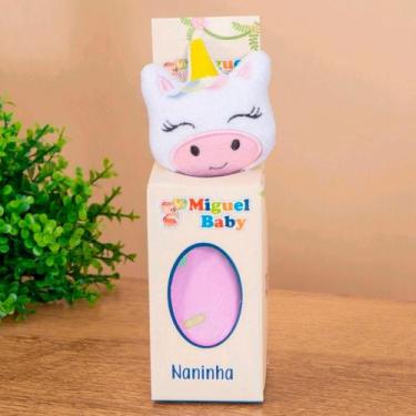 Imagem de Naninha Pelúcia com Prendedor de Chupeta para Seu Bebe - Nena Enxovais