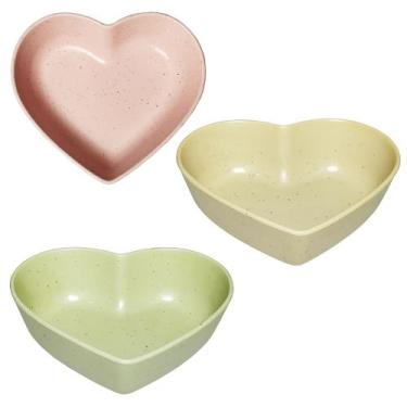 Imagem de Petisqueira molheira coracao de bambu ecologico colors 45ml 7,5x6x2,5c