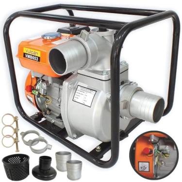 Imagem de Motobomba Profissional Vulcan VMB653 á Gasolina Motor 4T Partida Manua