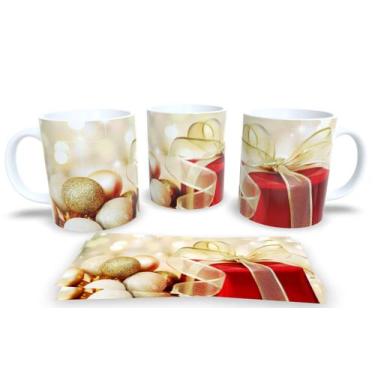 Imagem de Canecas de Porcelana Personalizadas Natal 2 - Estampa Sublimada, Mod.3