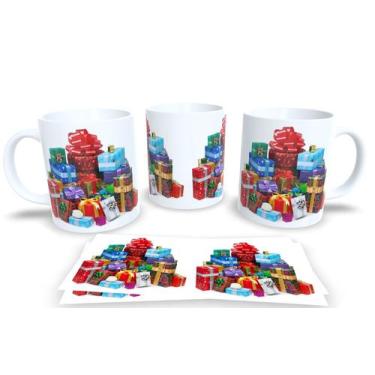 Imagem de Canecas de Porcelana Personalizadas Natal 5 - Estampa Sublimada, Mod.9