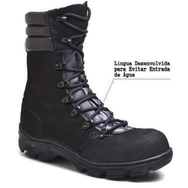 Imagem de Bota Coturno Militar Tático Unisex Couro Macio - Martz, 37