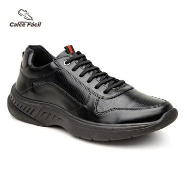 Imagem de Sapatênis Masculino Tênis Sola Alta Confortável Bertelli Top, Preto, 4