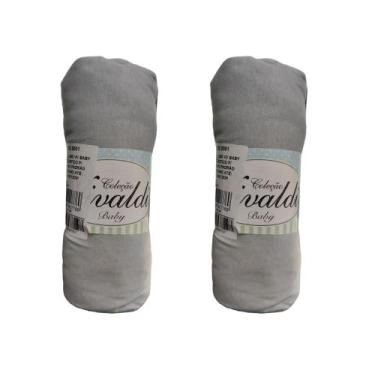 Imagem de Kit 2 Lençóis De Berço Malha 100% Algodão Com Elástico Vivaldi - Sul B