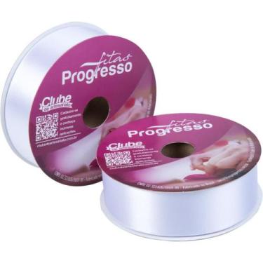Imagem de Fita de Cetim 38MM 50M Branco 201 - Fitas Progresso