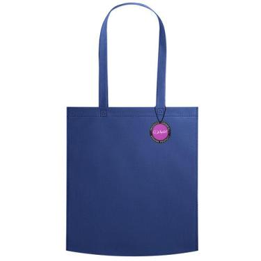 Imagem de Sacola Ecobag em TNT Premium Termo Selado 38x41cm Aid TopGet, Azul