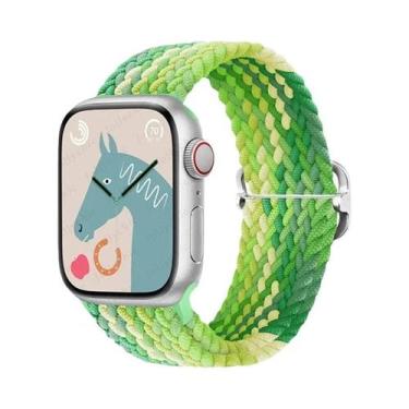 Imagem de Pulseira Elástica de Nylon Trançado para Apple Watch - 41mm, 42mm, 44m