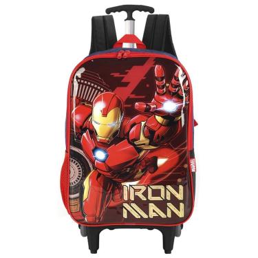 Imagem de Mochila Homem De Ferro Escolar Rodinhas Marvel Infantil