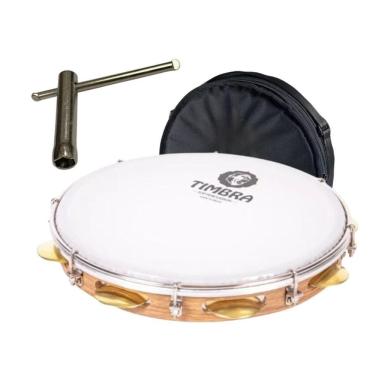 Imagem de Pandeiro Timbra Profissional 11 Pol Formica Freijo Prat 2 C
