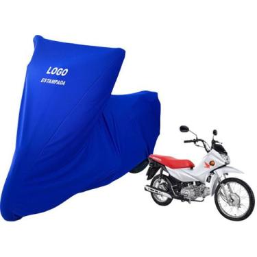 Imagem de Capa De Tecido Lycra Para Cobrir Honda POP 100 Sob Medidas - Mz, Azul