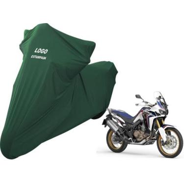 Imagem de Capa De Cobrir Moto Honda CRF 1000 L Africa Twin Com Logo - Mz, Verde