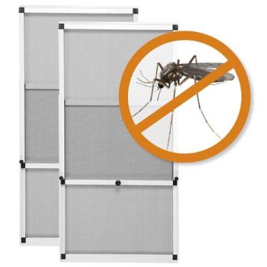 Imagem de Tela Mosquiteira em Alumínio Altura Regulável de 68 a 127 e Largura 47