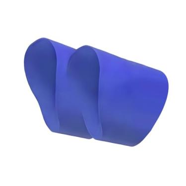 Imagem de Dynwave Faixas de cadarço de futebol Protetores de cadarço de chuteira de futebol Capas flexíveis de silicone para cadarços de tênis de futebol e rúgbi, Azul