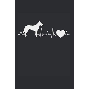 Imagem de Hollandse Herder Notizbuch: Hollandse Herder Spruch Holländischer Schäferhund / 6x9 Zoll / 120 gepunktete Seiten Seiten