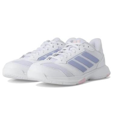 Imagem de adidas Tênis feminino Ligra 8 Indoor, Branco/tom violeta/rosa claro, 38