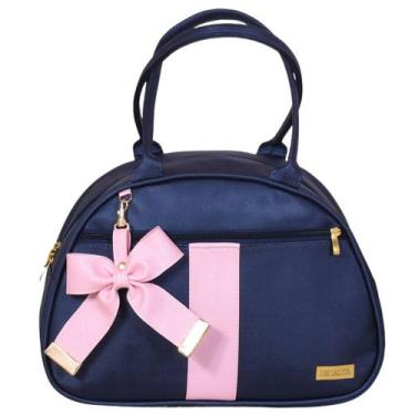 Imagem de Bolsa Maternidade Laço Lauren Marinho e Rosa - Decalta