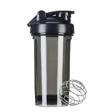 Imagem de KMITBPN Garrafas personalizadas para homens e mulheres, coqueteleira de proteína personalizada com imagem do logotipo do nome, copos coqueteleiros personalizados para shakes de proteína e pré-treino,