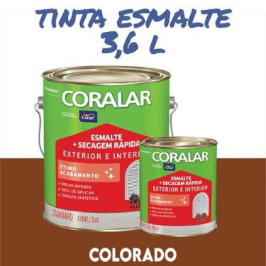 Imagem de Tinta Esmalte Sintético Coral Madeira e Metal 3,6 l e 900ml Coralar Ex