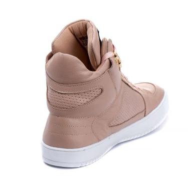 Imagem de Tênis Unissex Botinha Cano Alto Treino E Academia De Couro - pettinari