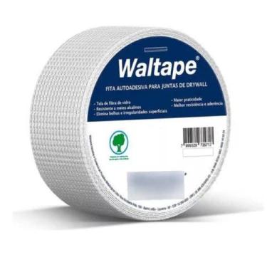 Imagem de Fita Telada Branca p/Junta Drywall 48mm Walsywa