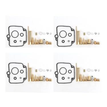 Imagem de Kit de reparo de carburador de motocicleta para SUZUKI GS500E DR350 DR250S/SE GSX1100 BST33 BMW F650 Peças de junta de agulha flutuante (4 conjuntos)