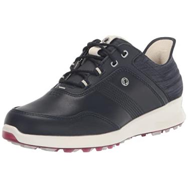 Imagem de FootJoy Sapato de golfe Stratos Feminino, Azul-marinho/azul-marinho, 7.5