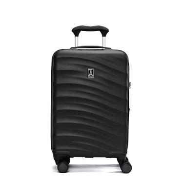 Imagem de Travelpro Bagagem expansível Maxlite Air V2 Hardside, 8 rodas giratórias, mala rígida leve, trava TSA, preta, compacta de 50 cm, Preto, 20 inch, Travelpro Bagagem expansível Maxlite Air V2 Hardside
