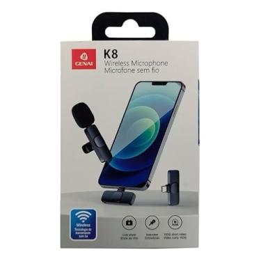 Imagem de MICROFONE DE LAPELA SEM FIO K9 PARA IPHONE