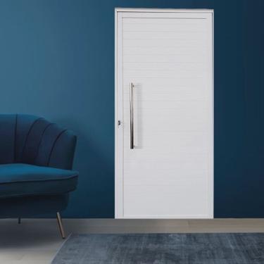 Imagem de Kit 2 Portas Lambril de Alumínio Esquerda 210 X 80cm com Puxador Linha Veneza Esquadrias Bergamo