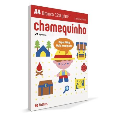 Imagem de Chamex Papel Sulfite A4 120g/m² Chamequinho 50 folhas 29,7x21 cm