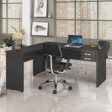 Imagem de Mesa de Escritório em L 1,60x1,60M com 2 Gavetas Work30