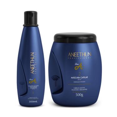 Imagem de Kit Aneethun Linha A Shampoo 300ml + Máscara 500g