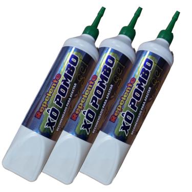 Imagem de Kit 3 Gel Repelente Xô Pombo Morcegos E Pardais 250g