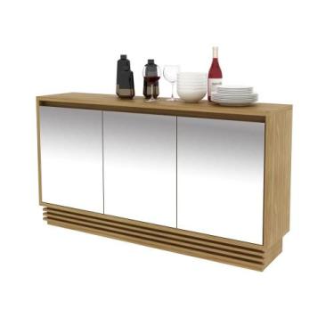 Imagem de Balcão Buffet com espelho BB2609 Natural - Tecno - Tecno Mobile