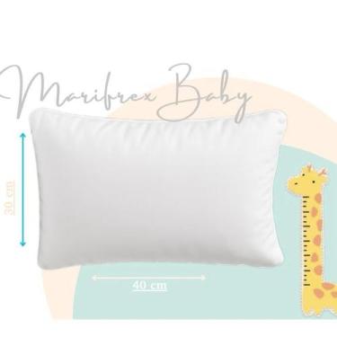 Imagem de Travesseiro Baby 30x40cm  Maciez e Proteção para o Sono do Seu Bebê - 