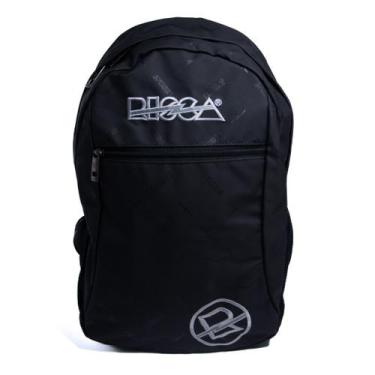 Imagem de Mochila Escolar Emborrachada Resistente Risca 9079, PRETO