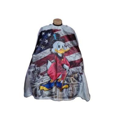 Imagem de Capa de Corte para Barbeiros e Cabeleireiros em Cetim com Zíper - Barb