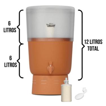 Imagem de Filtro De Barro Purificador Stefani Advance 6 Litros - Ceramica Stefan