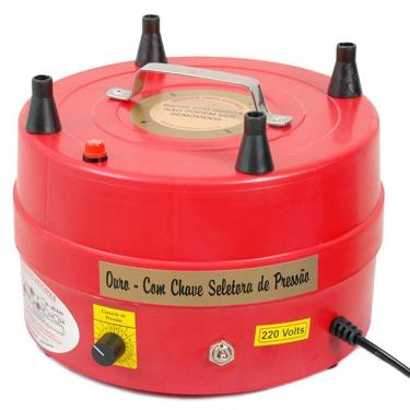 Imagem de Inflador De Balões 4 Bicos Com Controle De Pressão -220v