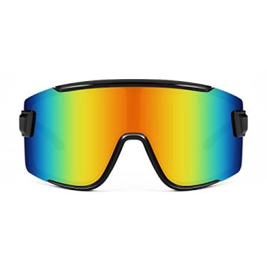 Imagem de FEISEDY Óculos de ciclismo masculino feminino óculos de sol esportivo anos 80 óculos de esqui dirigir pesca ciclismo óculos de sol proteção UV B2944