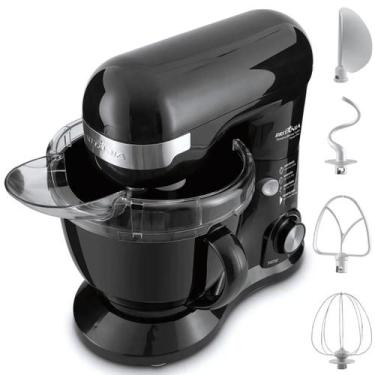 Imagem de Batedeira Planetária Britânia 4 Batedores Power Plus Preta 700W, Preto
