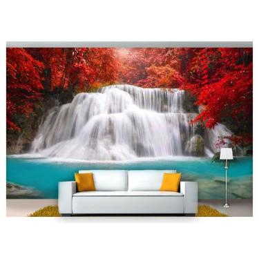 Imagem de Papel De Parede Cachoeira Natureza Caminho 3D Nch142 - Você Decora