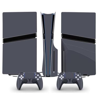 Imagem de Skin Sticker for PS5 Pro Disc Edition, Vinyl Decal Protective Cover Wrap for Game Console and Controller (Grey)
