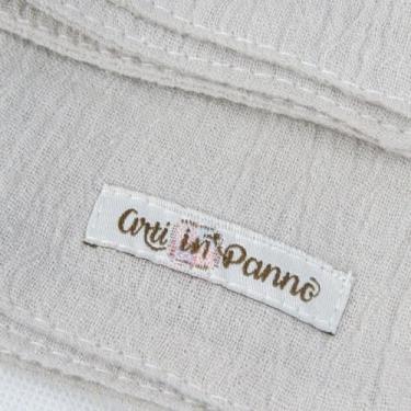 Imagem de Cueiro Dupla Face em Algodão 100% Cimento - Conforto e Versatilidade para Bebês