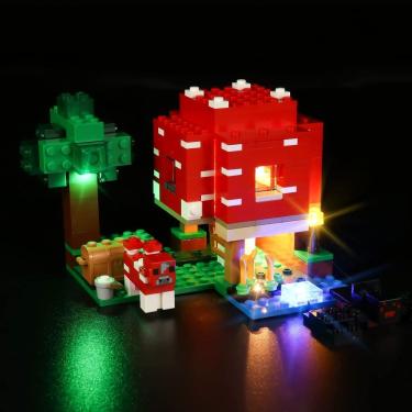Imagem de Kit de luz LED Rorliny para Lego Minecraft The Mushroom House